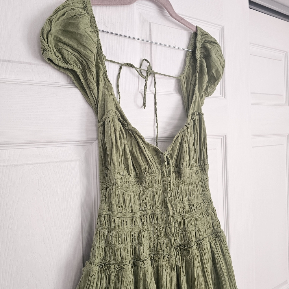 Free People Green Ankle Length Dress - Picture 4 of 10